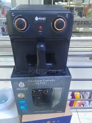 Nunix Air Fryer Healthier Oil Free Fryer 1000watts 6 LTRS