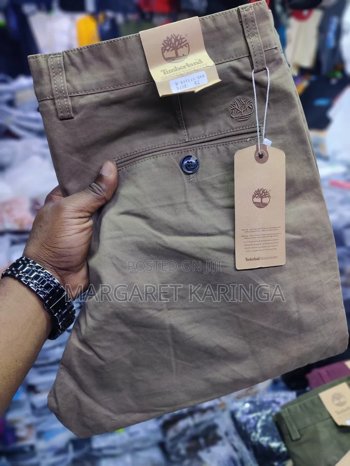 Timberland Mens Khaii Trousers