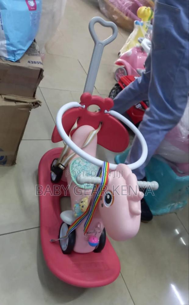 Kid's Rocking Horse/Toy Car With Handle