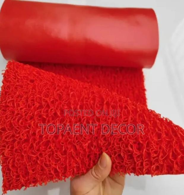 Red Spaghetti PVC Kids Friendly ANTISLIP MATS
