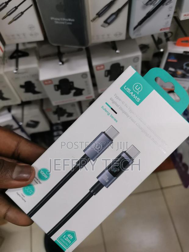 Type-C to Type C PD 100W Fast Charging Data Cable With C - thumbnail 3