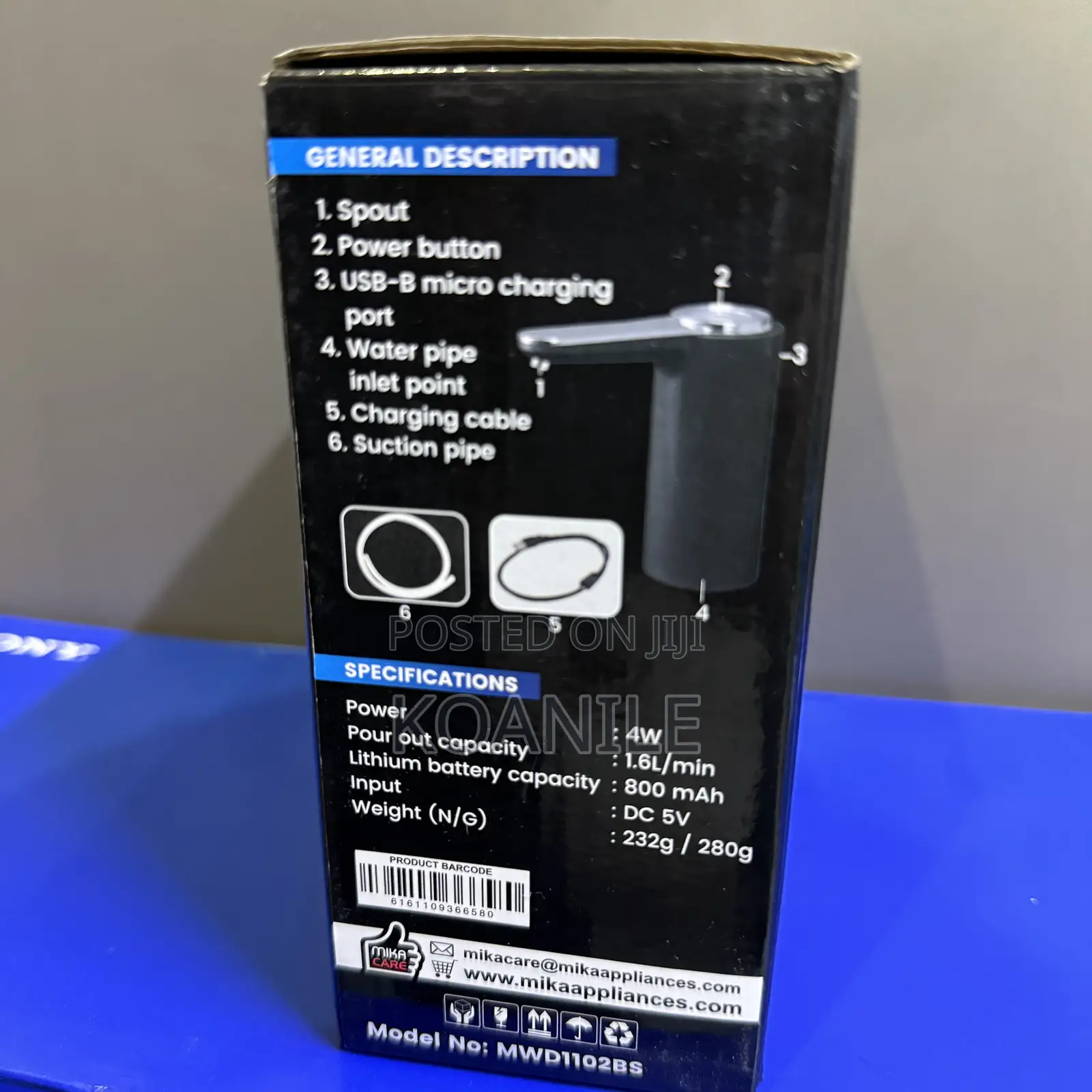 Mika Portable Water Dispenser