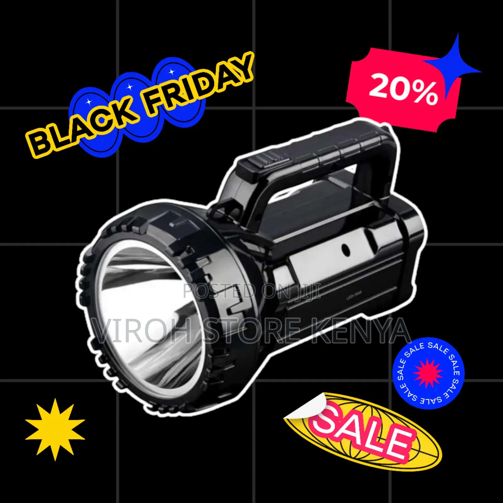 OFFER DP Security Guard Torch - Rechargeable