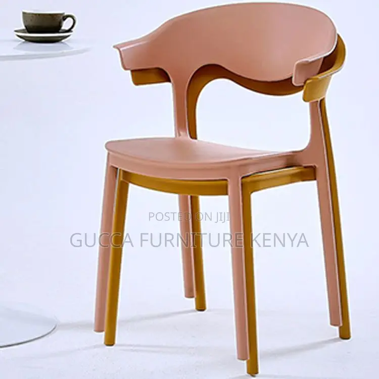 Home Chairs: Modern Plastic Stackable Dining Chair