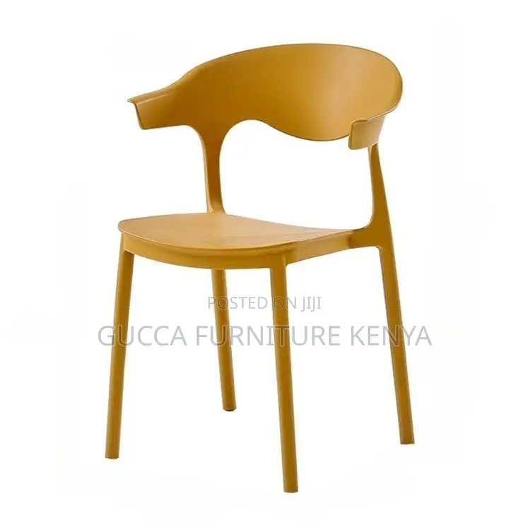 Home Chairs: Modern Plastic Stackable Dining Chair