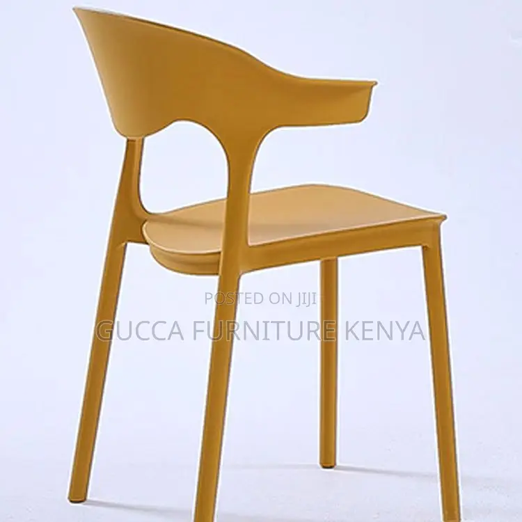 Home Chairs: Modern Plastic Stackable Dining Chair
