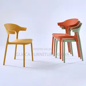 Home Chairs: Modern Plastic Stackable Dining Chair