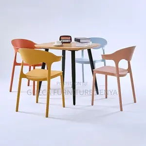 Home Chairs: Modern Plastic Stackable Dining Chair