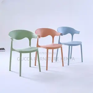 Home Chairs: Modern Plastic Stackable Dining Chair