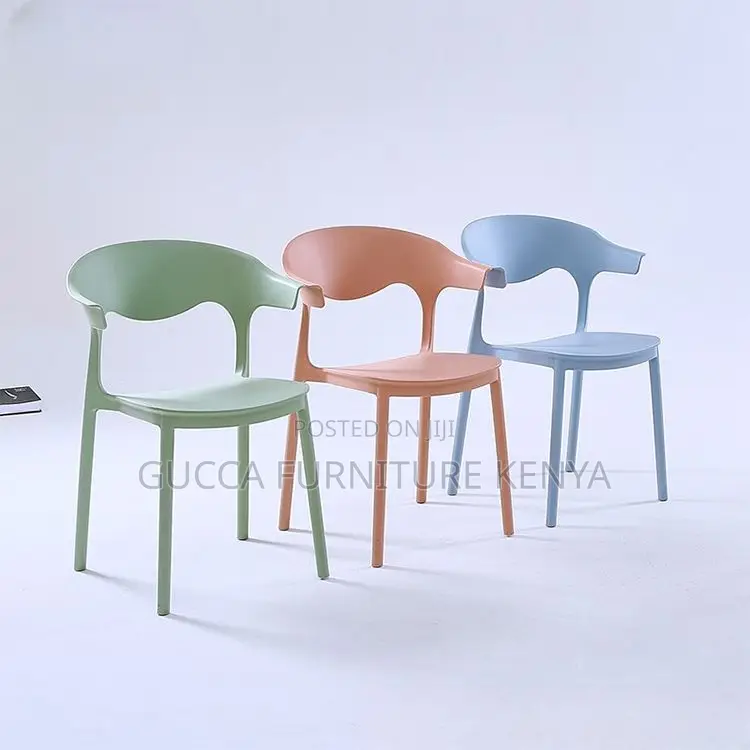Home Chairs: Modern Plastic Stackable Dining Chair