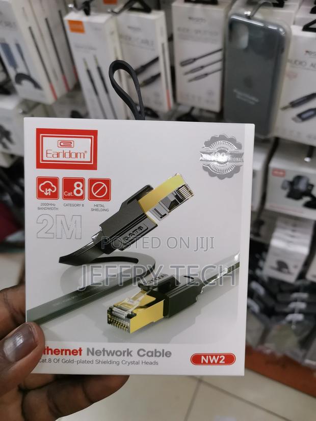 Cat 8 Ethernet Cable Flat Internet Network Cable 2mtrs - thumbnail 2