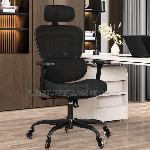 Office Chair: Orthopedic With Headrest Office Chair