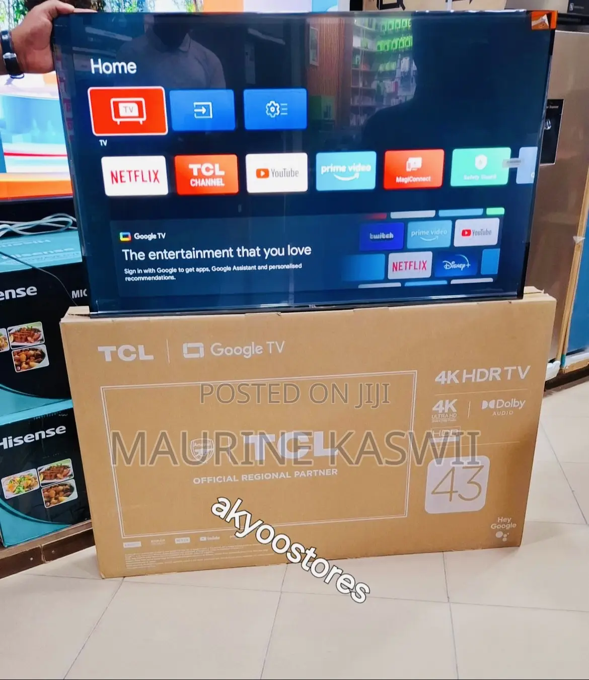 TCL 43′′ 43v6b HDR Google Android Tv