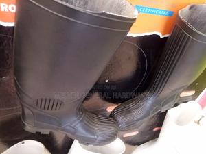 Heavy Duty Black Gumboots - main view