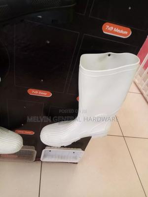 White Heavy Duty Gumboots - main view