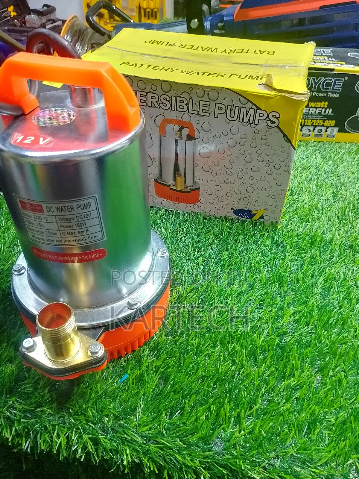 Solar Submersible Pump 12v 180w 8000litres/H