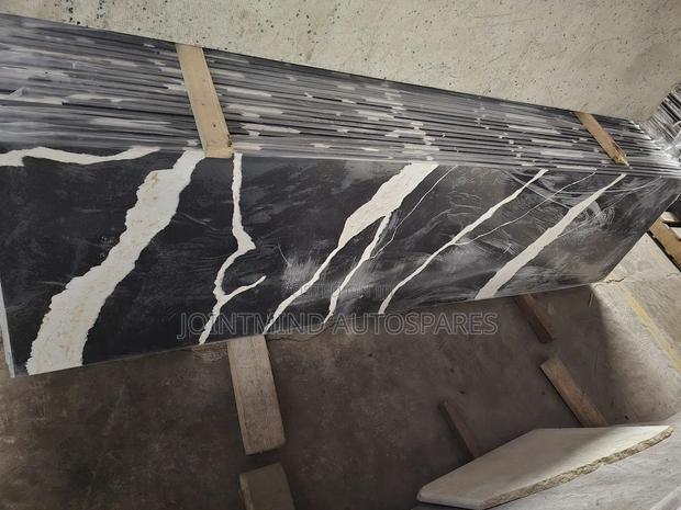 Carara Black Granite Slab - main view