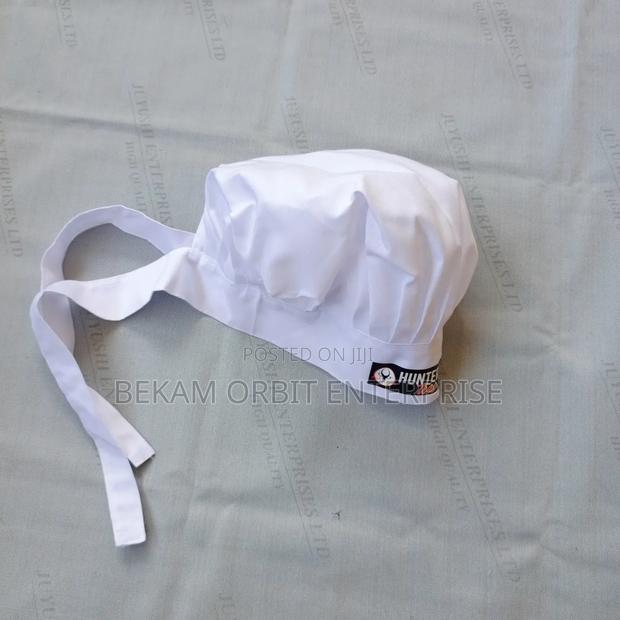 White Kitchen Hat - main view