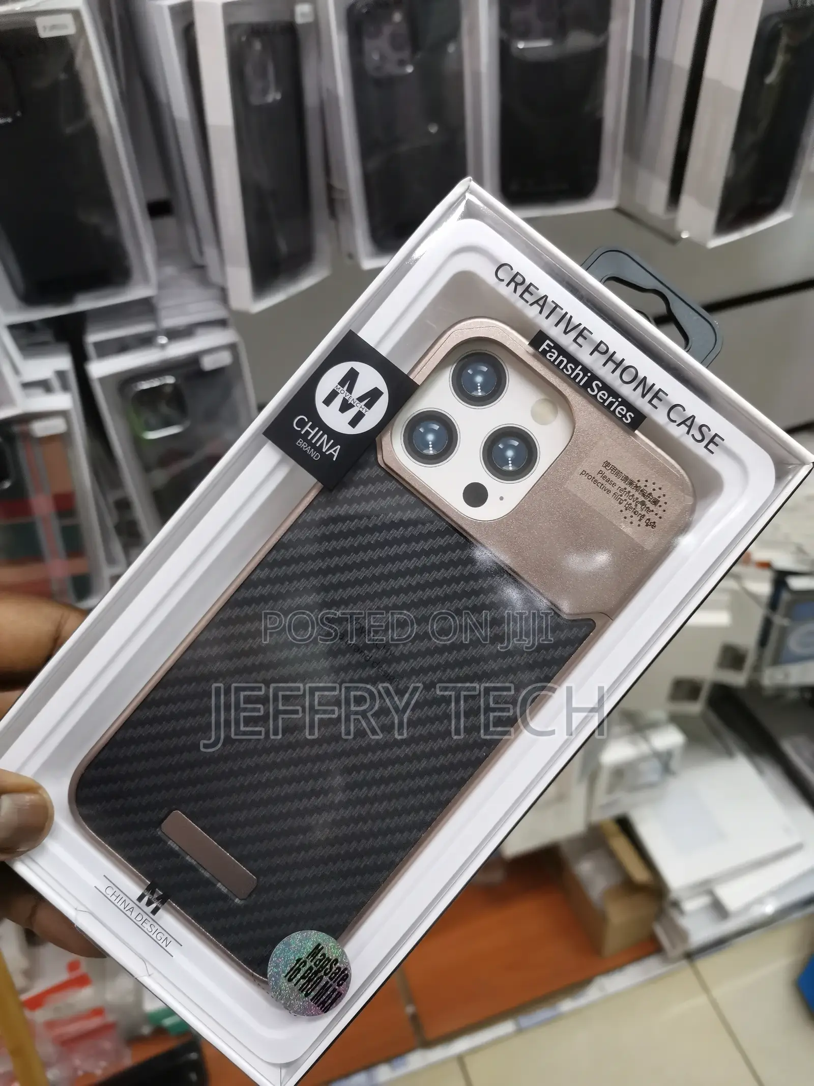 Carbon Fiber Case for Apple iPhone 16 Pro Max With Metal