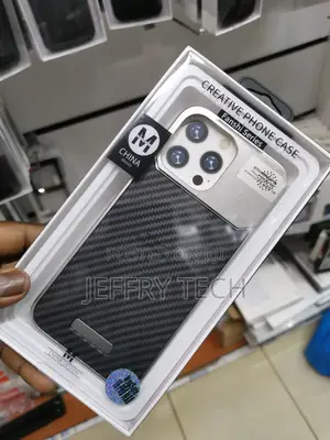 Carbon Fiber Case for iPhone 16 Pro Max With Silver Metal