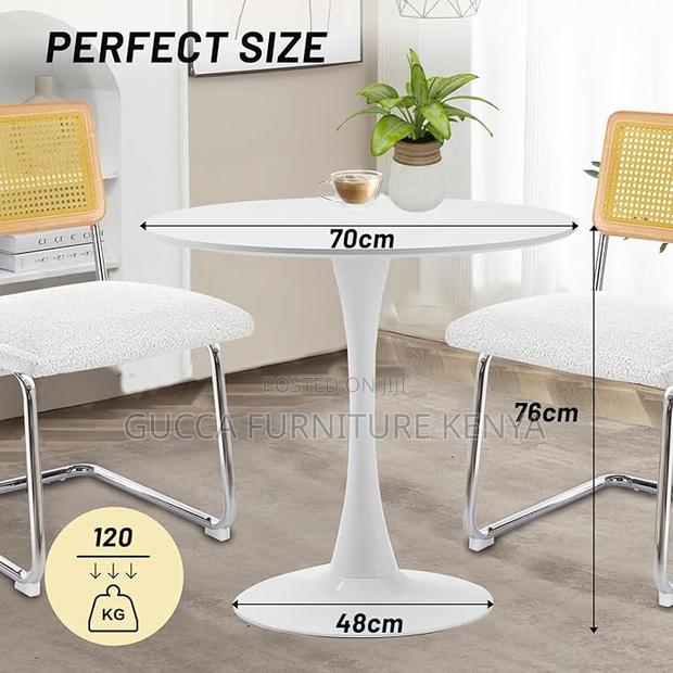 Dining Tables:70cm Round Tabletop Marble Dining Table - thumbnail 3