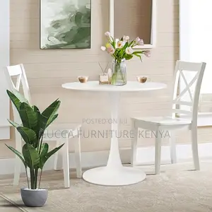 Dining Tables:70cm Round Tabletop Marble Dining Table