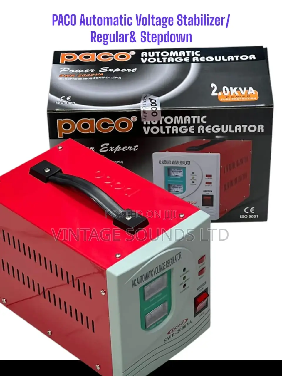 Paco Automatic Voltage Regulator /Power Stepdown 2000watts