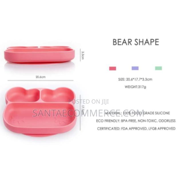 Baby Silicone Suction Partitioned Plate - main view