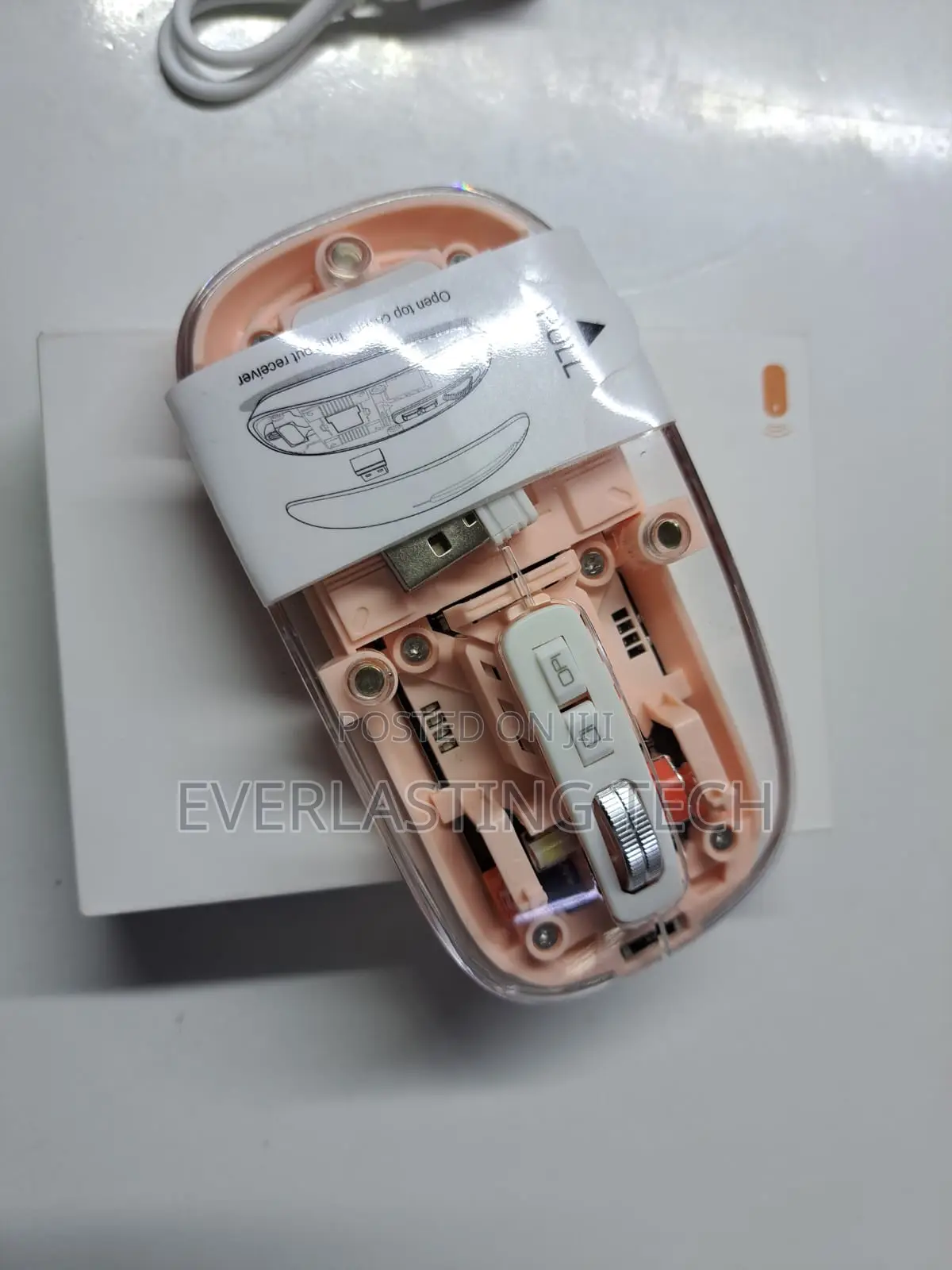 Wireless Transparent Mouse Three-Mode Connection