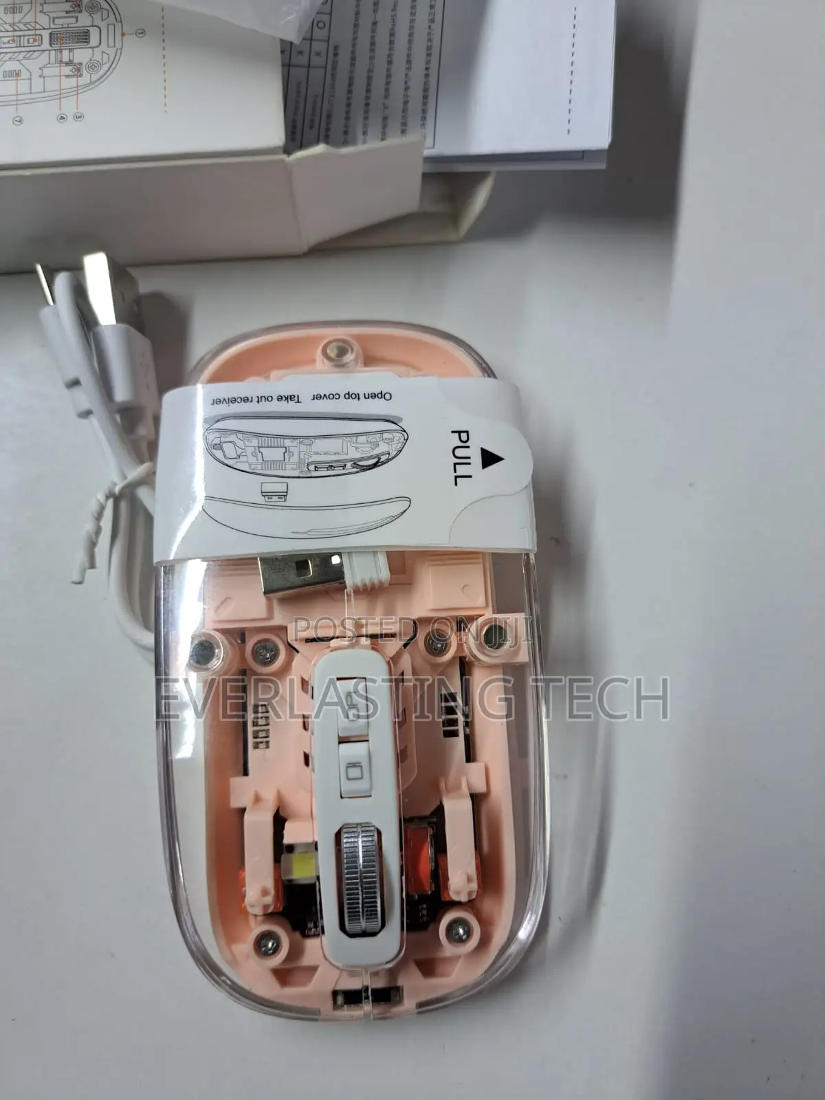 Wireless Transparent Mouse Three-Mode Connection