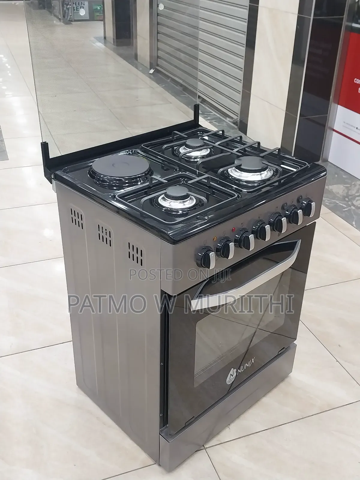 Cooker, Nunix Standing Cooker 60×60 3+1 Electric Oven