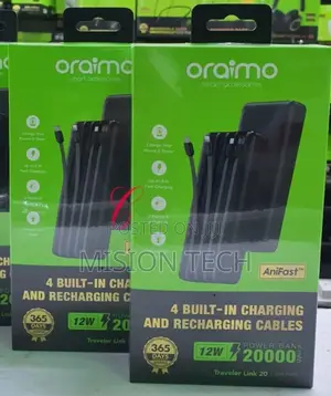 Oraimo Traveler Link 20 20000mah 12W Power Bank 