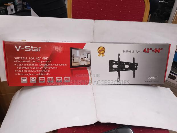 New v- Star Tilting Tv Wall Mount 42-86 Inches