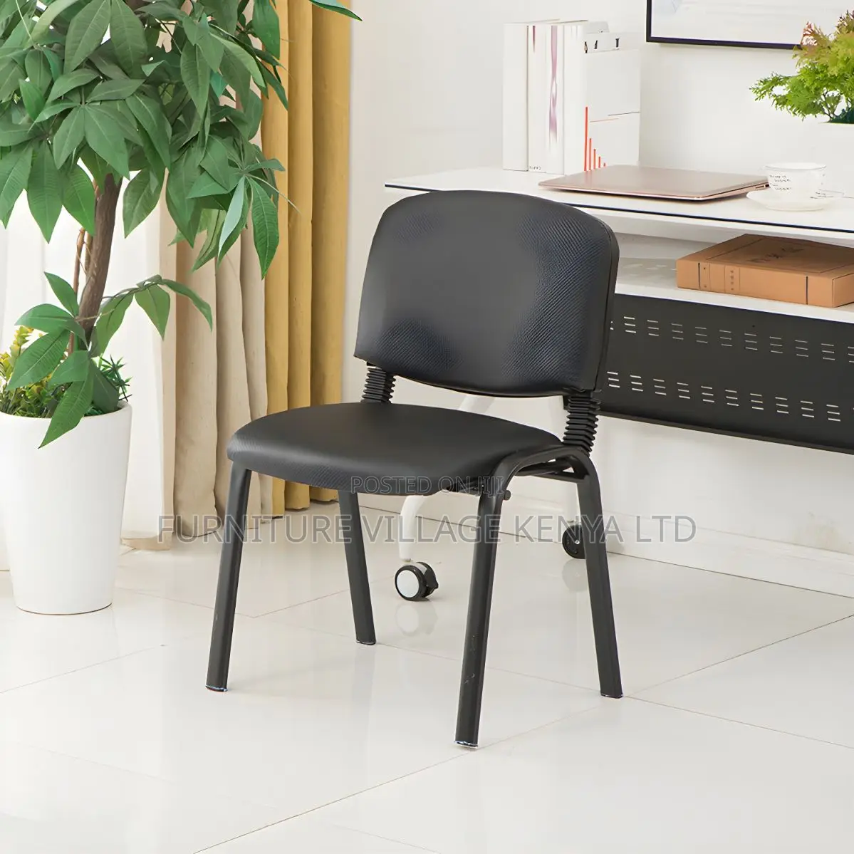 Office Chair : Stackable Black Office Chair