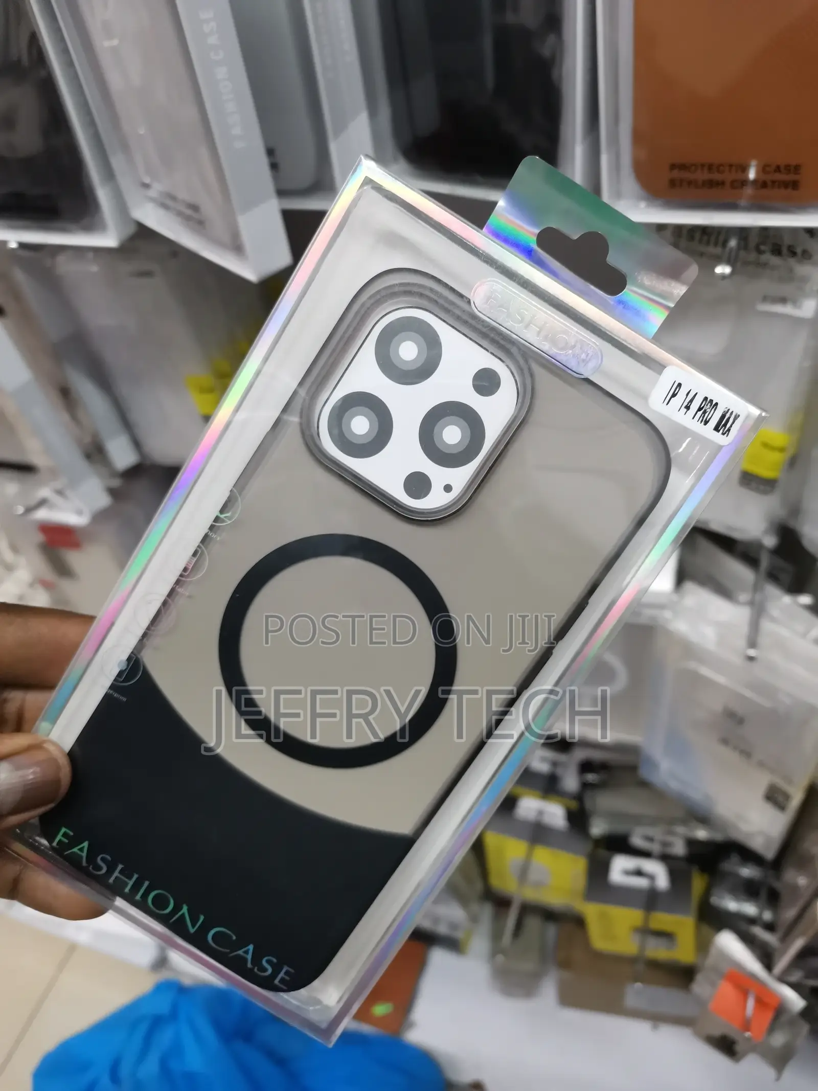 Magnetic Clear Case for iPhone 14 Pro Max With Camera Frame