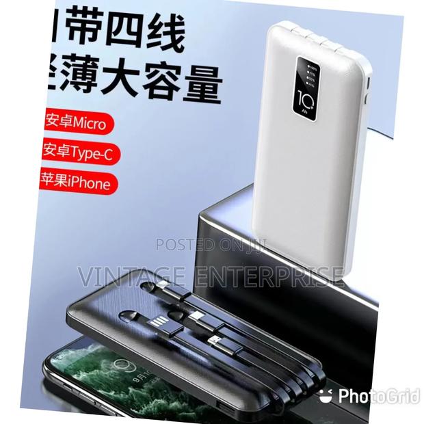 Power Bank With 4 Cables Inbuilt - thumbnail 2
