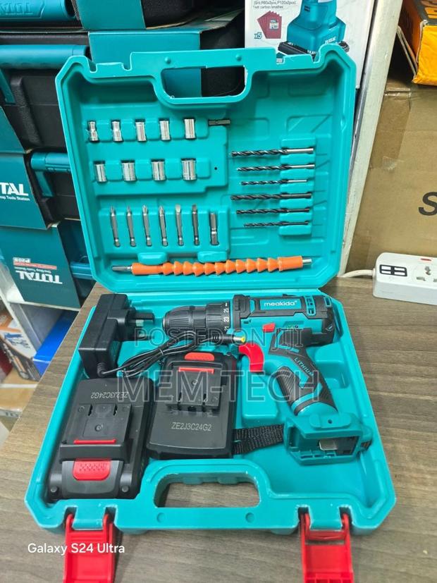 Heavy Duty Cordless Meakida 21v Drill Set - thumbnail 2