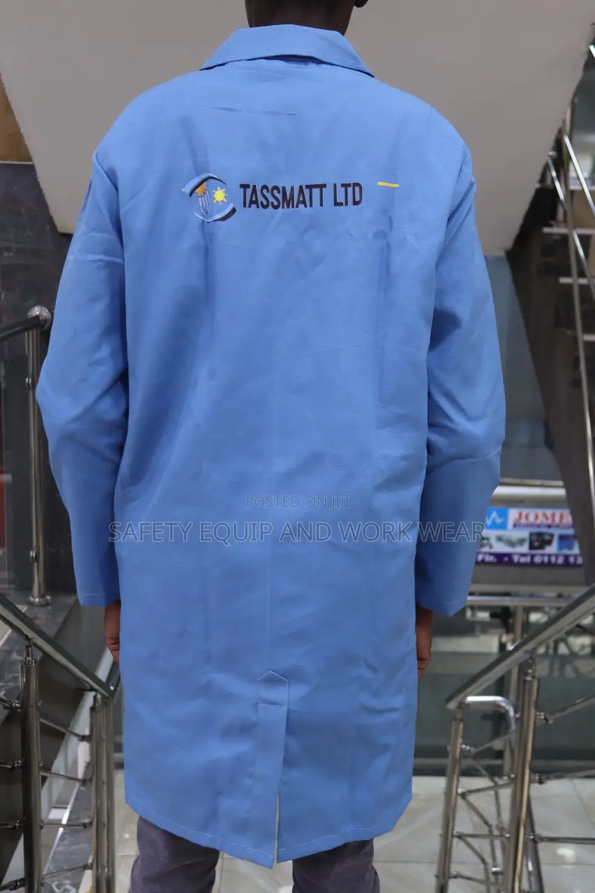 Dust Coat Branded Blue