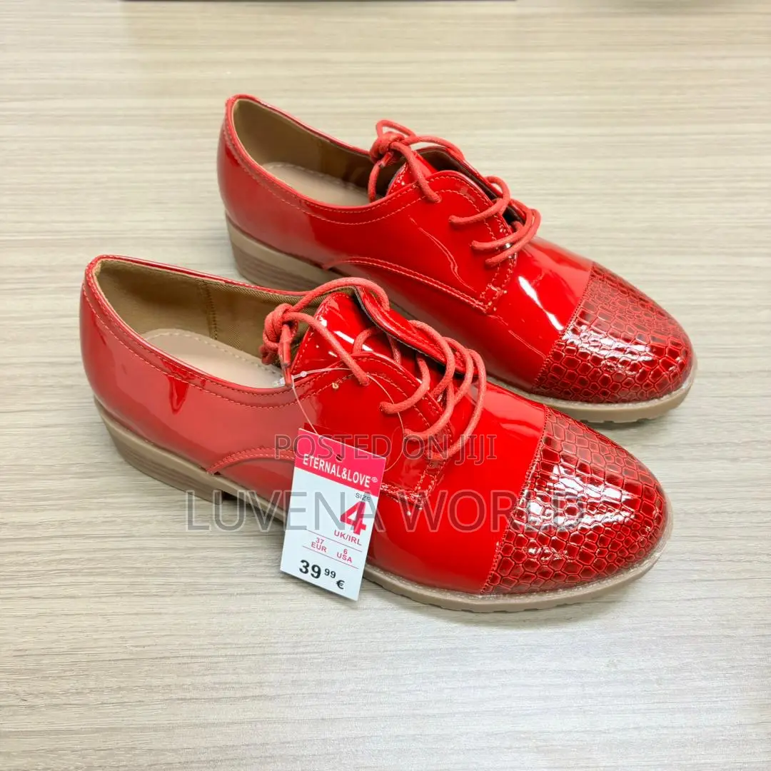 Black and Red Brogues