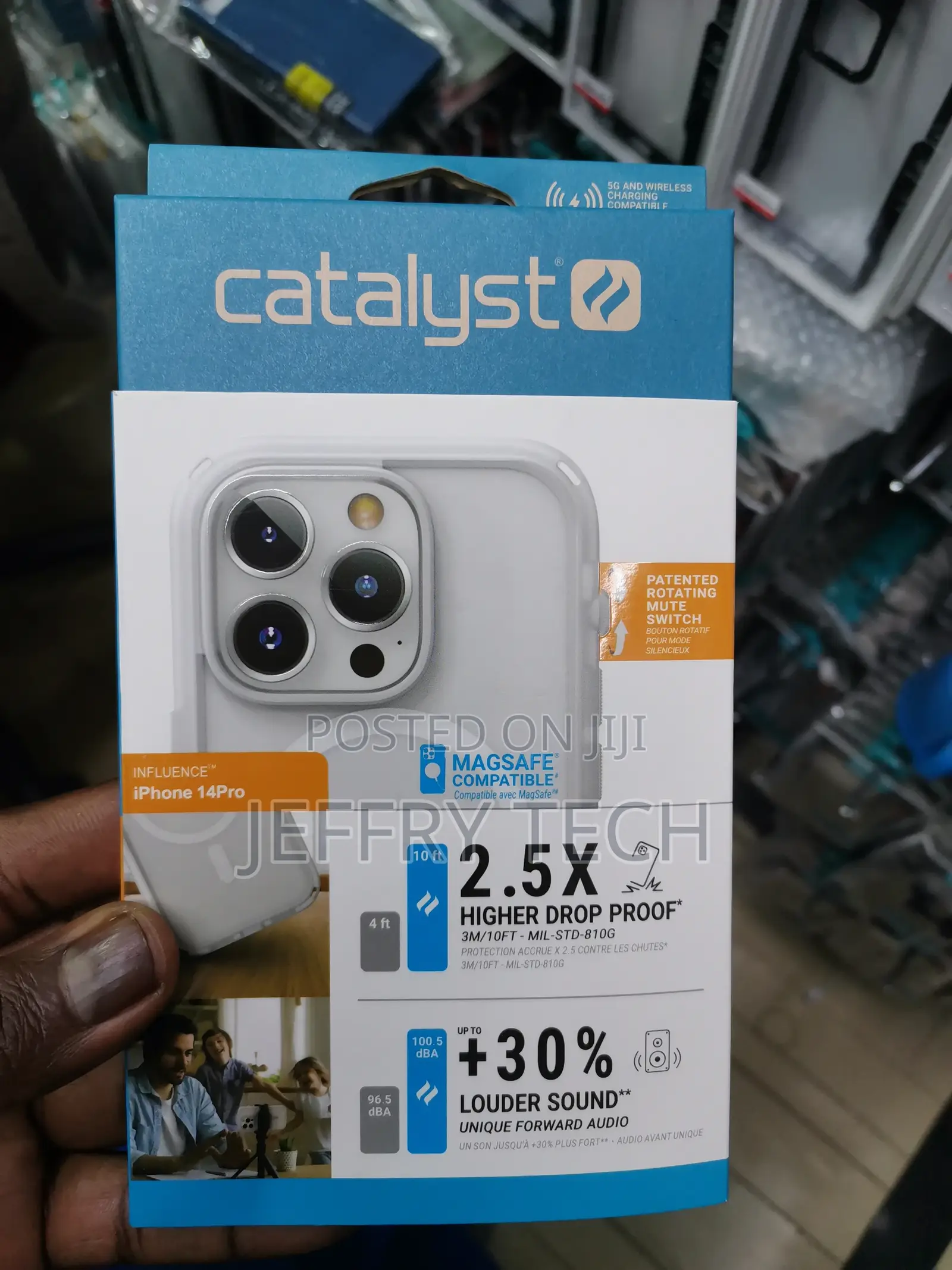 Catalyst Case for iPhone 14 Pro With Magsafe Dropproof-Clear