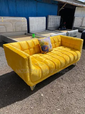 Beautiful Yellow 3 Seater Sofa