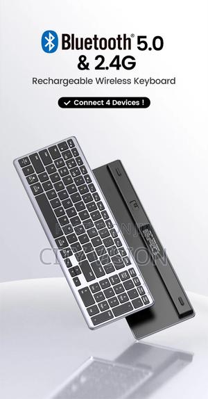 Ugreen Wireless/Bluetooth Rechargeable Keyboard Ultra Slim - thumbnail 2
