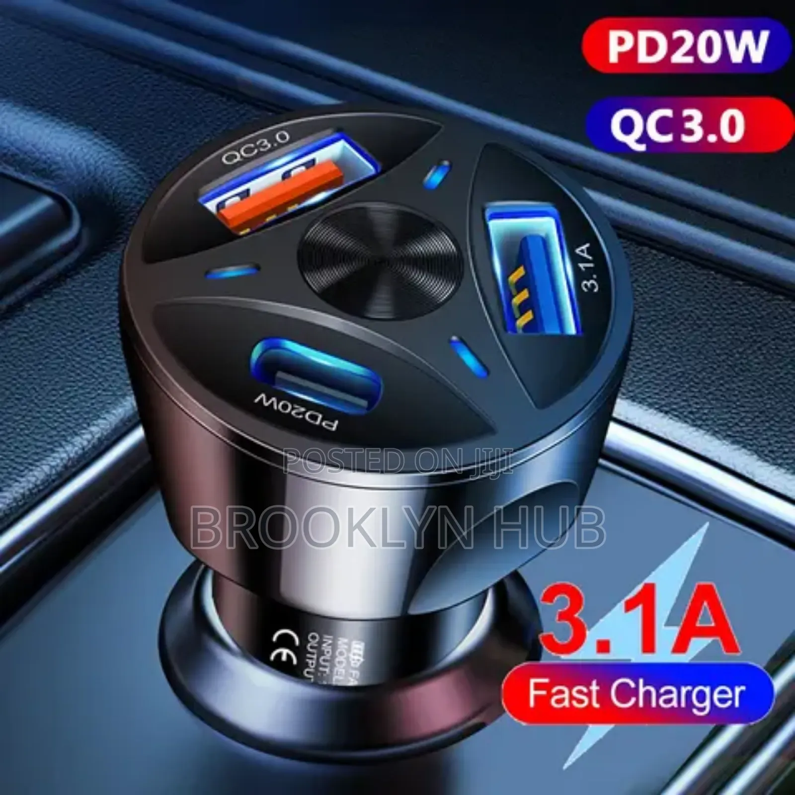 55 W Fast Charger* Fast Car Charger With Type C