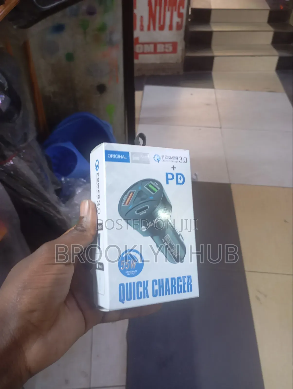 55 W Fast Charger* Fast Car Charger With Type C