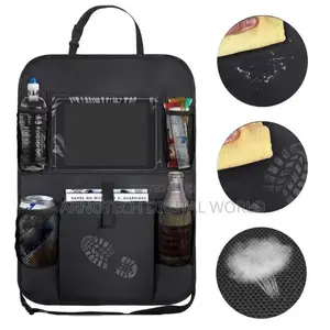 Car Backseat Organizer With Touch Screen Holder Auto Storage