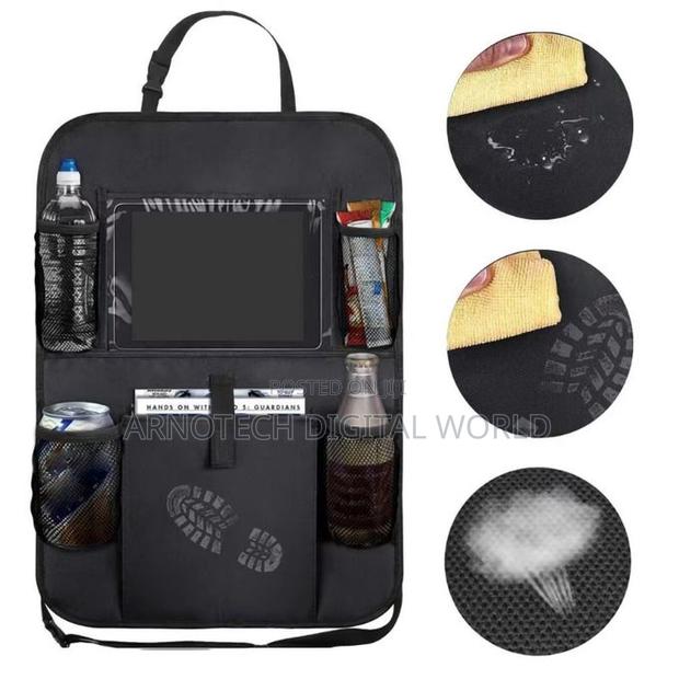 Car Backseat Organizer With Touch Screen Holder Auto Storage - thumbnail 3
