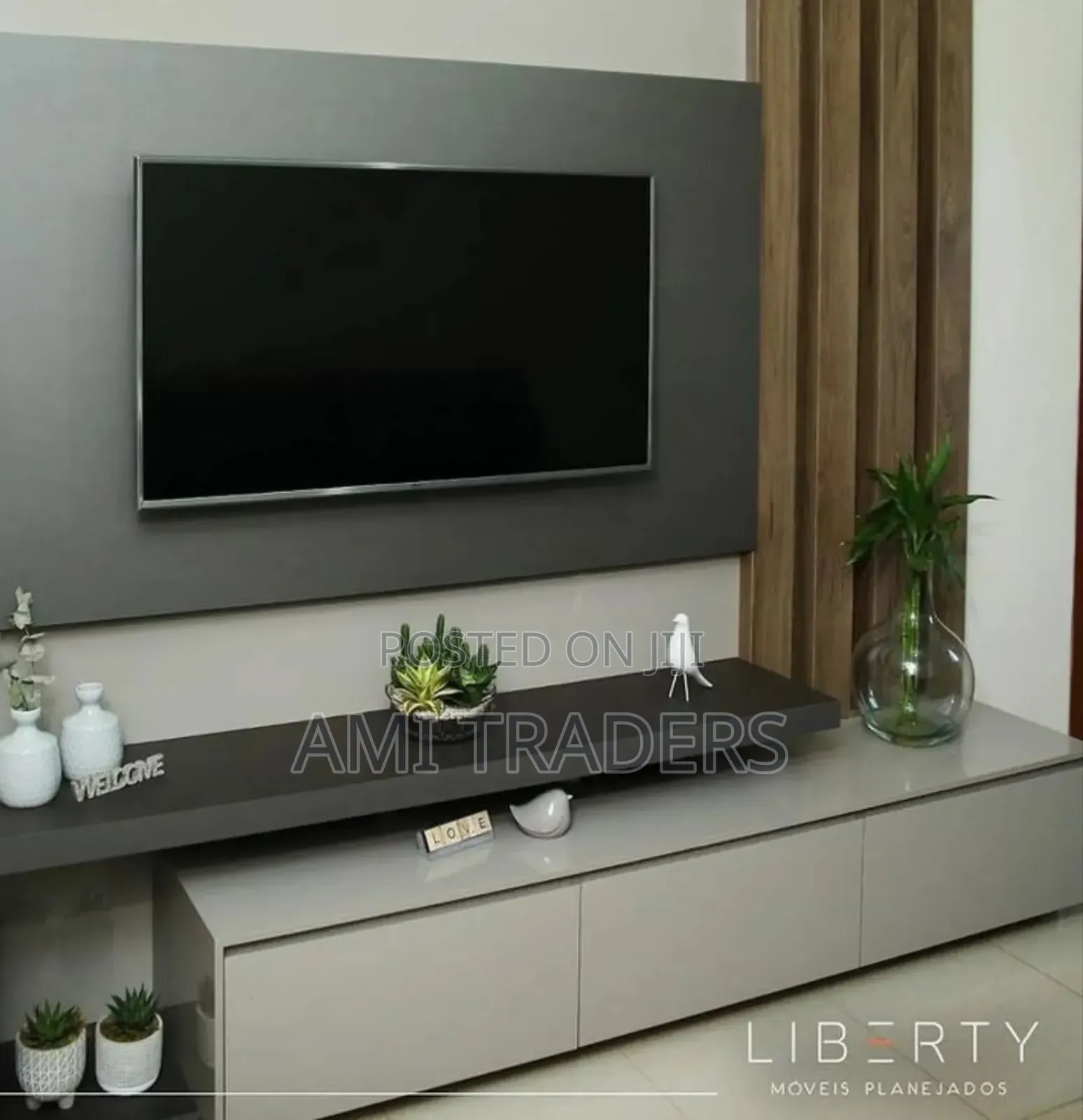 Tv Stand - Grey White 6FT