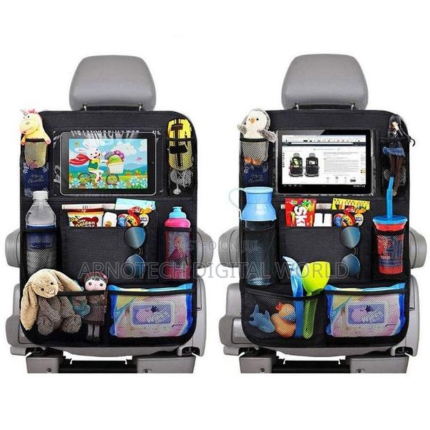 Car Backseat Organizer With Touch Screen Holder Auto Storage - thumbnail 2