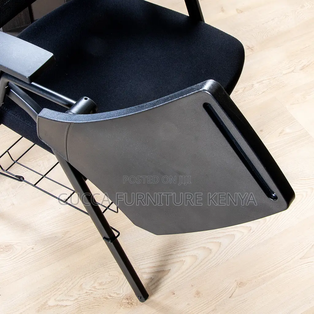 Office Chairs: Black Foldable Lecture Office Chair