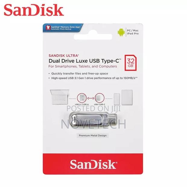 Sandisk Ultra Dual Drive Luxe 32GB USB Type-C Flash Drive